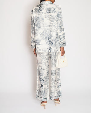 Christian Dior White Toile Du Jouy Two-Piece Set Size FR 36 (UK 8)