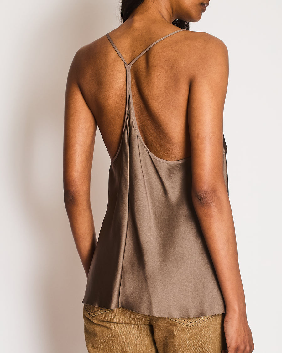 Christopher Kane Bronze Silk Slip on Vest Top Size RUS 42 (UK 8)