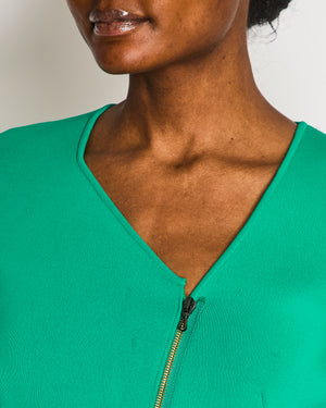 Roland Mouret Green Asymmetric Long Sleeve Jacket Size FR 36 (UK 8)