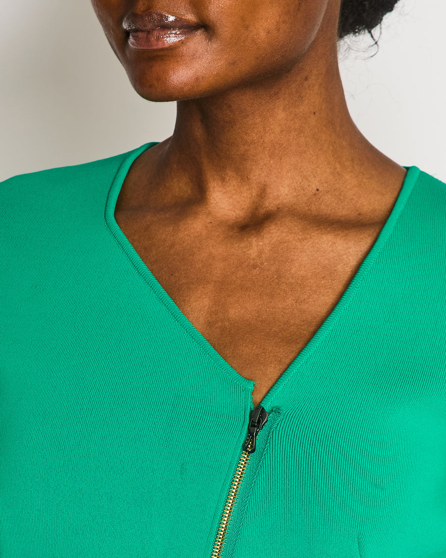 Roland Mouret Green Asymmetric Long Sleeve Jacket Size FR 36 (UK 8)
