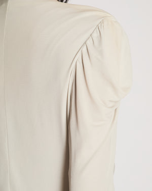 Alexander McQueen Grey Long Sleeve Wrap Dress Size IT 44 (UK 12)