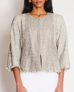 Chanel 22P Multi-Colour Tweed Blazer Size FR 42 (UK 14)