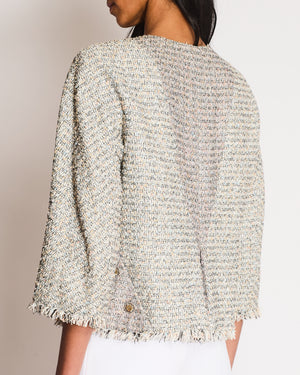Chanel 22P Multi-Colour Tweed Blazer Size FR 42 (UK 14)