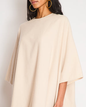 The Row Beige Cashmere Tunic Midi Dress Size M (UK 12)