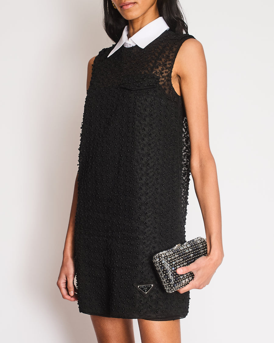 navy blue dress for baby girl Prada Dark Gray Wool Blend Knit A-Line Dress w/ Bateau Neckline Size IT 40  -US 4 main image 0