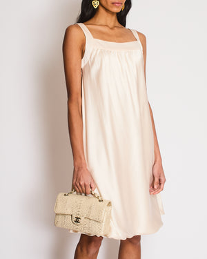 Dolce & Gabbana Ivory Silk Ballon Short Dress Size IT 40 (UK 8)