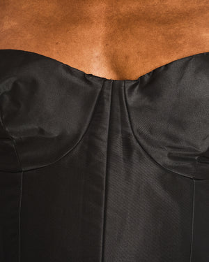Roland Mouret Black Corseted Bustier Top Size FR 42 (UK 14)