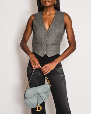 Wardrobe NYC Grey Two-Piece Waistcoat and Blazer Set Size S/M (UK 8/10)