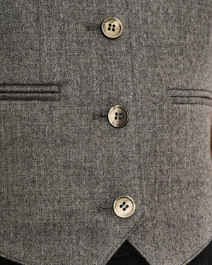Wardrobe NYC Grey Two-Piece Waistcoat and Blazer Set Size S/M (UK 8/10)