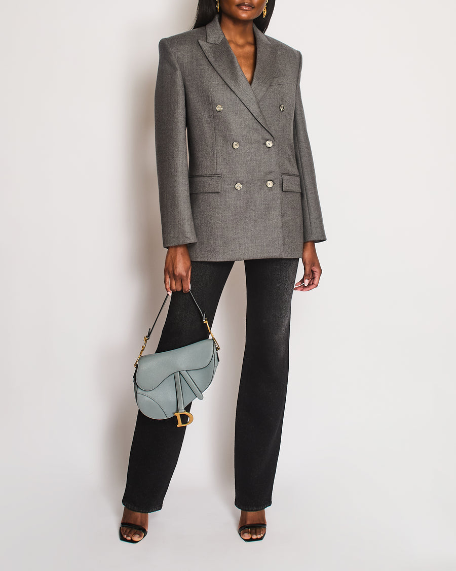Wardrobe NYC Grey Two-Piece Waistcoat and Blazer Set Size S/M (UK 8/10)