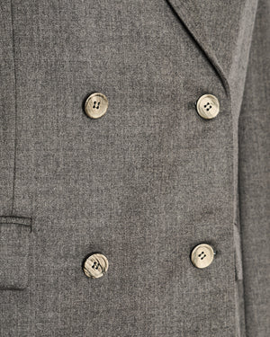 Wardrobe NYC Grey Two-Piece Waistcoat and Blazer Set Size S/M (UK 8/10)