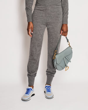 Chloe Grey Two-Piece Wool Jumper and Trouser Set Size S (UK 8)