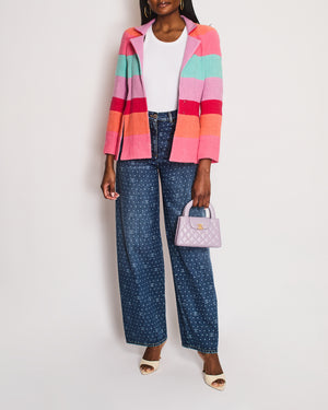 Chanel 23/A Blue Wide Leg High-Rise CC Denim Jeans Size FR 34 (UK 6)