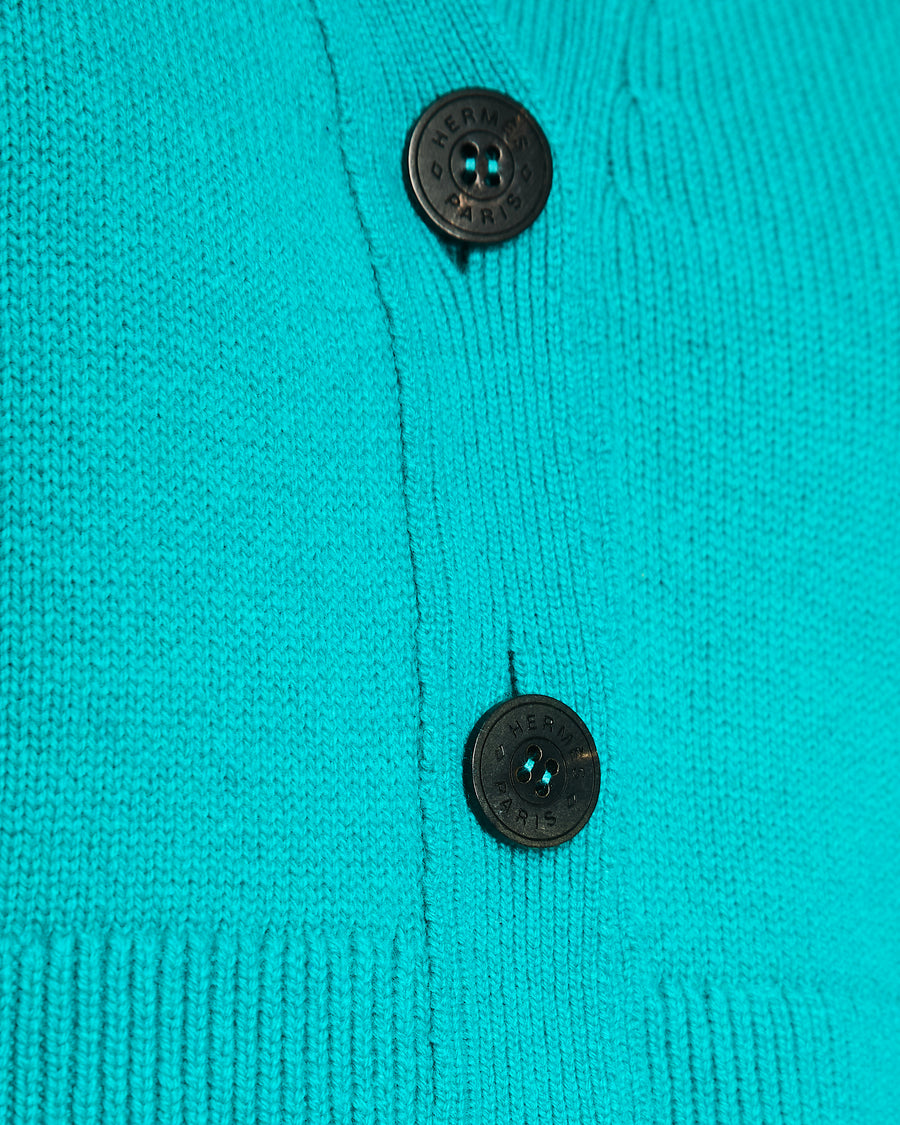 Hermès Green Cashmere Vest and Trouser Set Size FR 34/38 (UK 6/10)