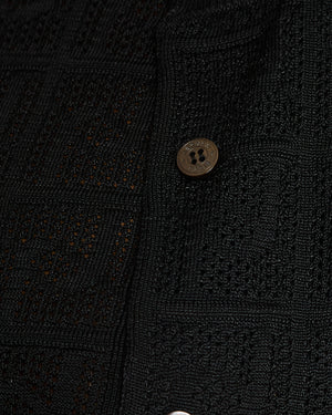 Hermès Black Knitted Top with Matching Cardigan Size FR 36/38 (UK 8/10)
