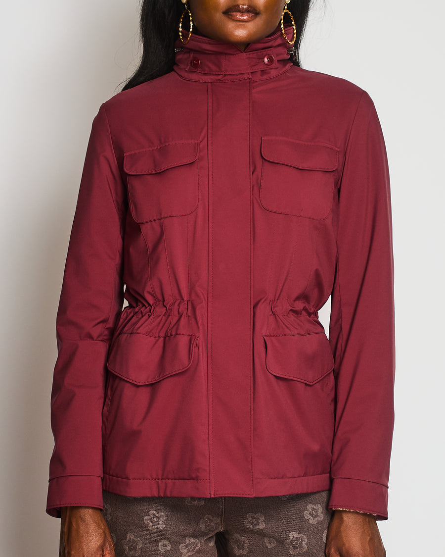 Loro Piana Red Traveller Rain Jacket Size IT 42 (UK 10)