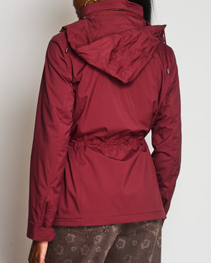 Loro Piana Red Traveller Rain Jacket Size IT 42 (UK 10)