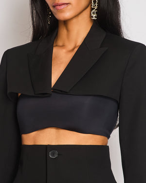Jean Paul Gaultier x Lotta Volkova Black Two-Piece Detachable Blazer Set Size FR 38 (UK 10)