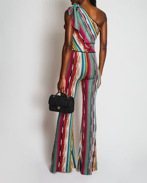 Missoni Multi-Coloured Sparkly One Shoulder Jumpsuit Size IT 42 (UK 10)