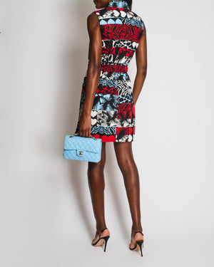Hermès SS/23 Red "Wild" Print Sleeveless Midi Dress Size FR 36 (UK 8)