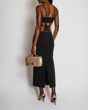 Christopher Esber Black Cut-Out Maxi Dress with Waist Tye and Pocket Detail Size FR 34 (UK 6)