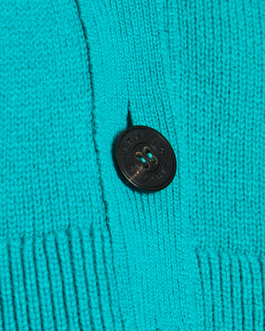 Hermès Turquoise Sleeveless Cashmere Knitted Vest Size FR 34 (UK 6)