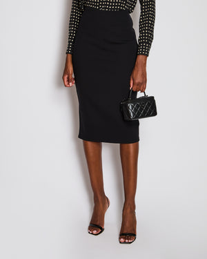 The Row Black Neoprene Pencil Midi Skirt Size S (UK 8)