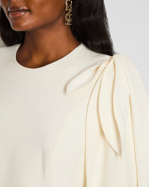 Gabriela Hearst Ivory Open-Sleeve Maxi Dress with Pocket Detail Size FR 40 (UK 12)