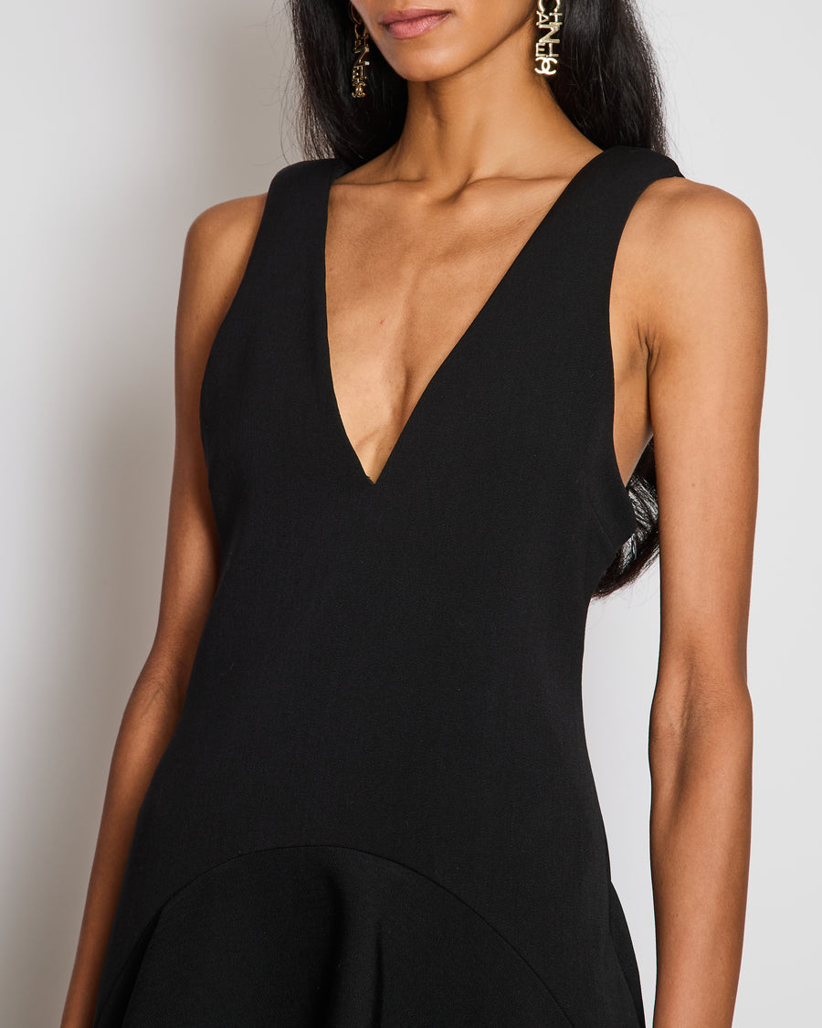 JW Anderson Black Draped Mini Dress Size FR 38 (UK 10)