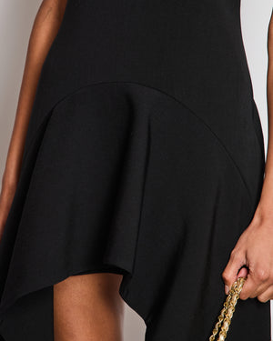 JW Anderson Black Draped Mini Dress Size FR 38 (UK 10)
