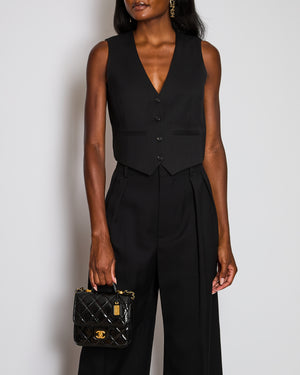Wardrobe NYC Black Button Down Waist Coat Size M (UK 10)