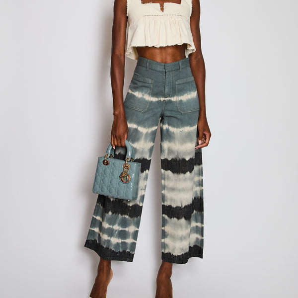 Christian Dior Blue Tye Dye Jeans with Pocket Detail Size FR 36