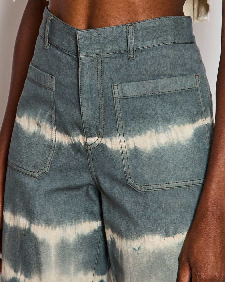 Christian Dior Blue Tye Dye Jeans with Pocket Detail Size FR 36 (UK 8)