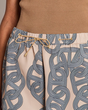 Hermès Beige Mini Shorts with Chain Lock Detail Size FR 40 (UK 12)