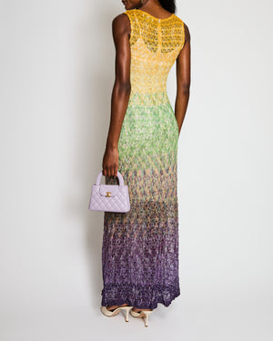 Missoni Metallic Ombre Multicoloured Maxi Dress Size IT M (UK 10)