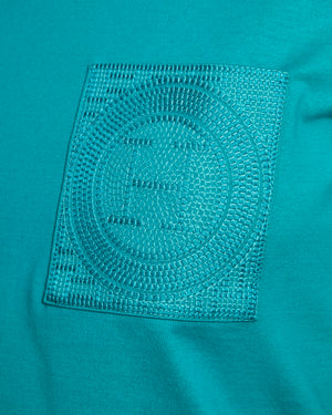Hermès Turquoise H Logo Print T-Shirt Size FR 36 (UK 8)
