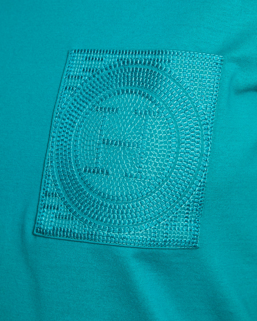 Hermès Turquoise H Logo Print T-Shirt Size FR 36 (UK 8)