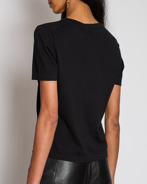 Chanel 24/C Black Perfume Bottle Short Sleeve T-Shirt Size FR 36 (UK 8)