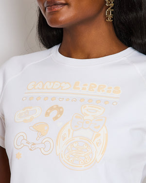 Hermès White Candy Libris Micro T-Shirt Size FR 38 (UK 10)