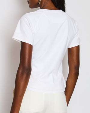 Hermès White Candy Libris Micro T-Shirt Size FR 38 (UK 10)