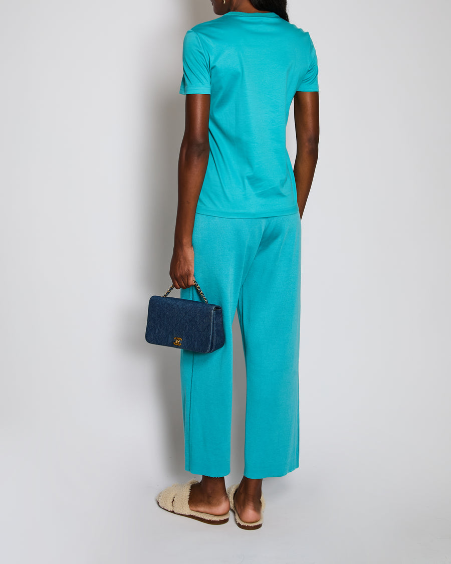 Loro Piana Green Two Piece Top and Trousers Set Size IT 42 (UK 10)
