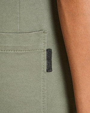 Brunello Cucinelli Khaki Tracksuit Pants with Embellished Trim Detail Size IT 36 (UK 4)
