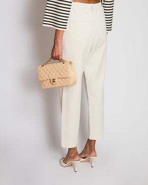 Brunello Cucinelli Beige Straight-Leg Trouser Size IT 38 (UK 6)