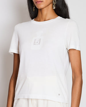 Chanel 24/C White Perfume Bottle T-Shirt Size FR 36 (UK 8)