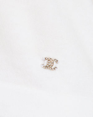 Chanel 24/C White Perfume Bottle T-Shirt Size FR 36 (UK 8)