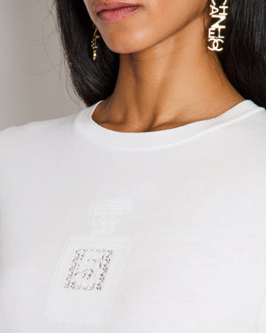 Chanel 24/C White Perfume Bottle T-Shirt Size FR 36 (UK 8)