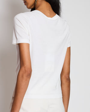 Chanel 24/C White Perfume Bottle T-Shirt Size FR 36 (UK 8)