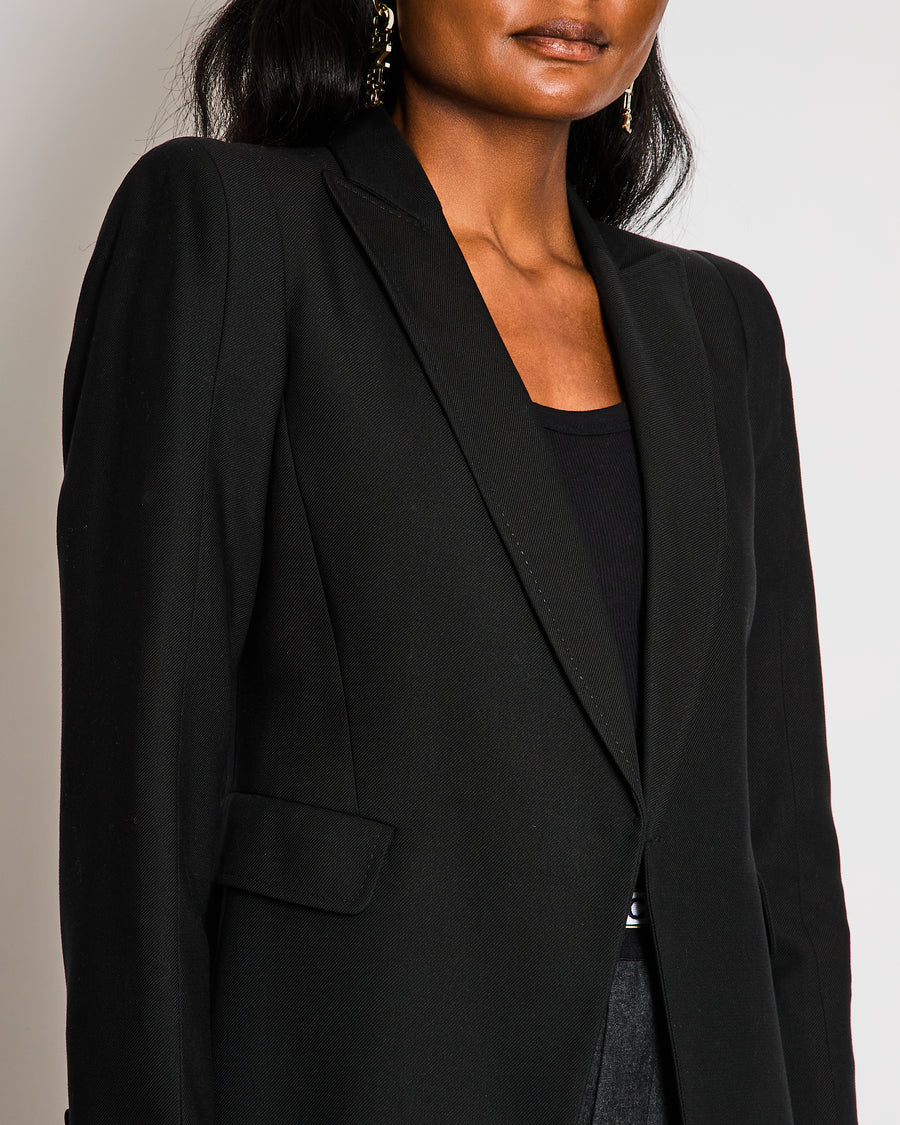 Valentino Black Cinched Blazer Jacket Size IT 40 (UK 8)