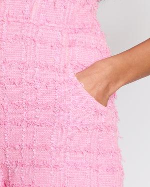Chanel 23C Pink Jumpsuit with CC Button Detail Size FR 34 (UK 6)