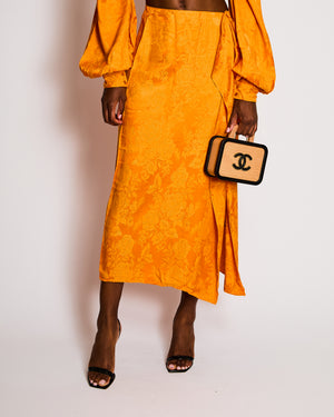 The Attico Orange Two Piece Top and Skirt Set Size IT 42 (UK 10)